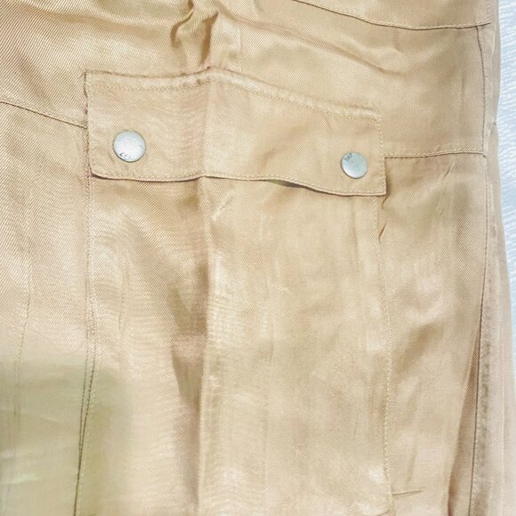 Cinq à Sept “Tous Les Jours” Satin Cargo Pants – Beige, Size L, Made in China - Picture 14 of 17